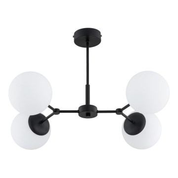 Pendelkrona FOTON 4xE14/10W/230V svart