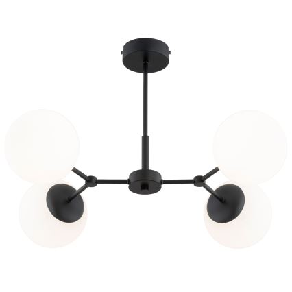 Pendelkrona FOTON 4xE14/10W/230V svart