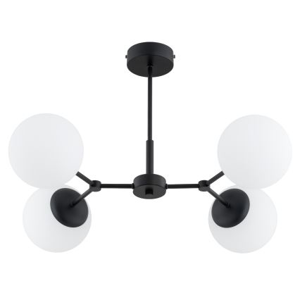 Pendelkrona FOTON 4xE14/10W/230V svart