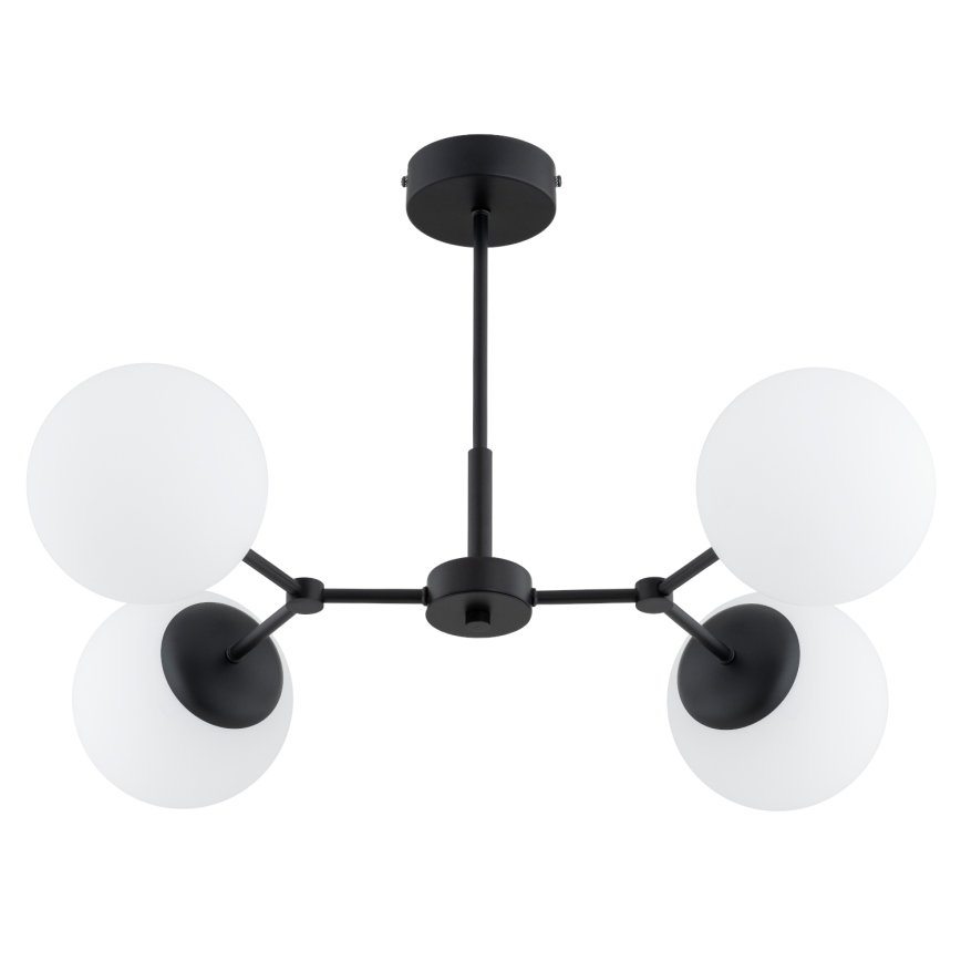 Pendelkrona FOTON 4xE14/10W/230V svart