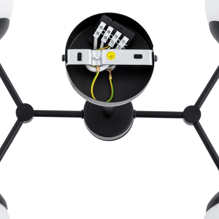 Pendelkrona FOTON 4xE14/10W/230V svart