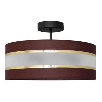 Pendelkrona HELEN 3xE27/15W/230V brun/svart/gyllene