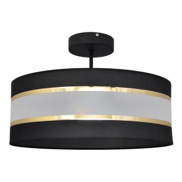 Pendelkrona HELEN 3xE27/15W/230V svart/gyllene