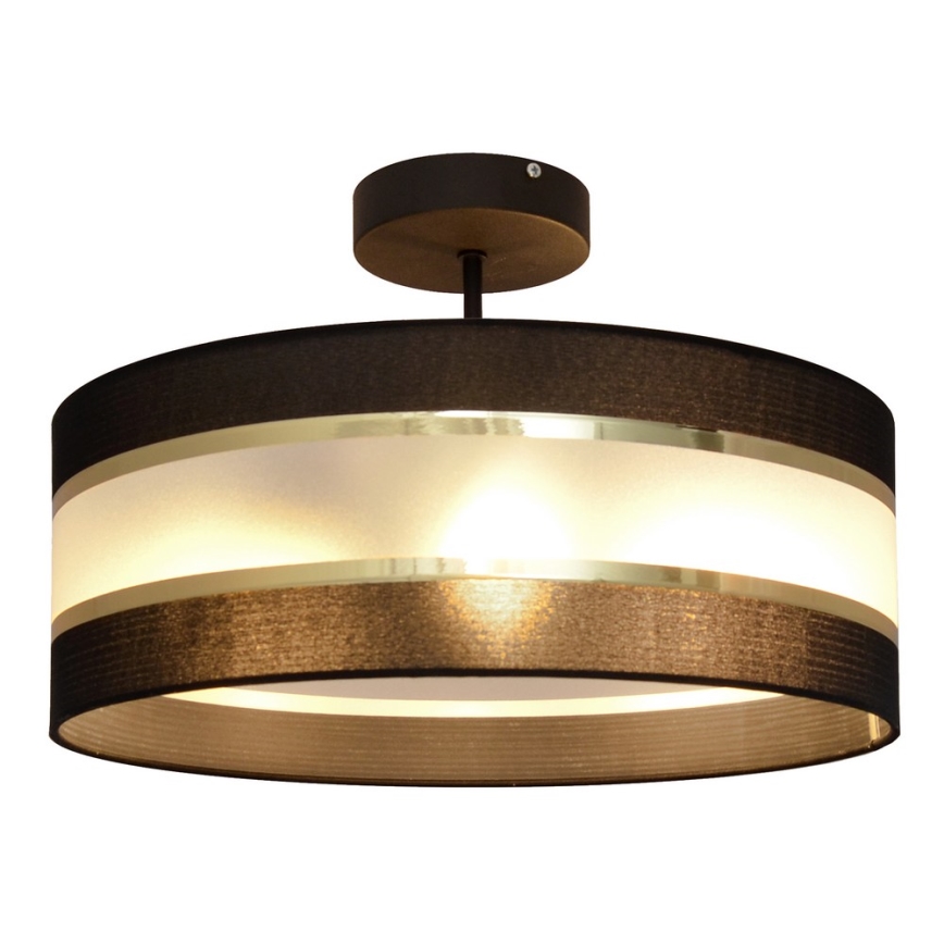 Pendelkrona HELEN 3xE27/15W/230V svart/gyllene