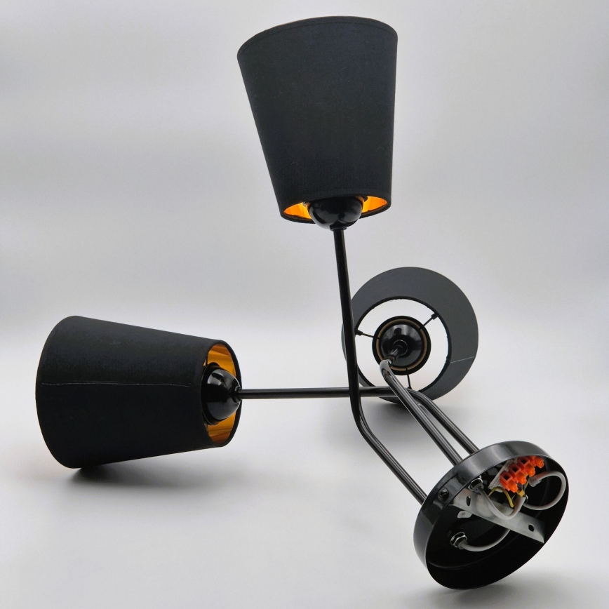 Pendelkrona IRMA 3xE27/15W/230V svart