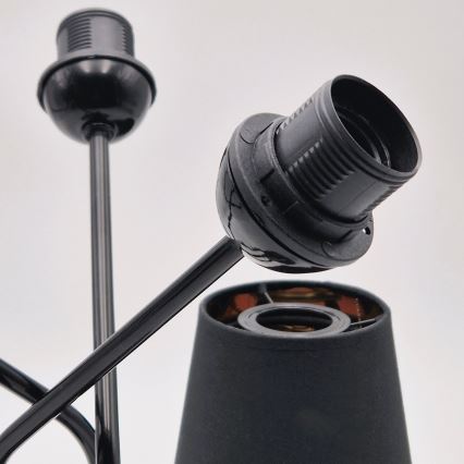 Pendelkrona IRMA 3xE27/15W/230V svart