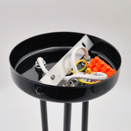 Pendelkrona IRMA 3xE27/15W/230V svart