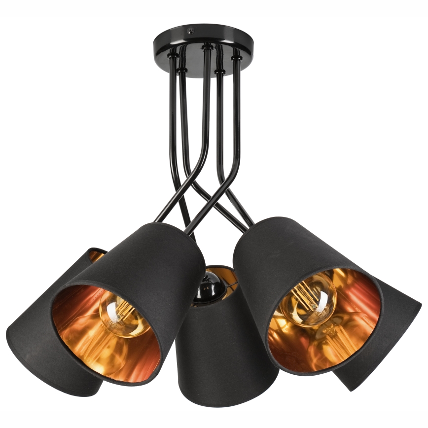 Pendelkrona IRMA 5xE27/60W/230V svart