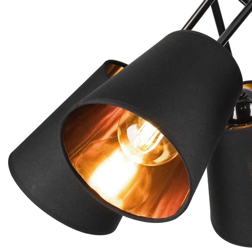 Pendelkrona IRMA 5xE27/60W/230V svart