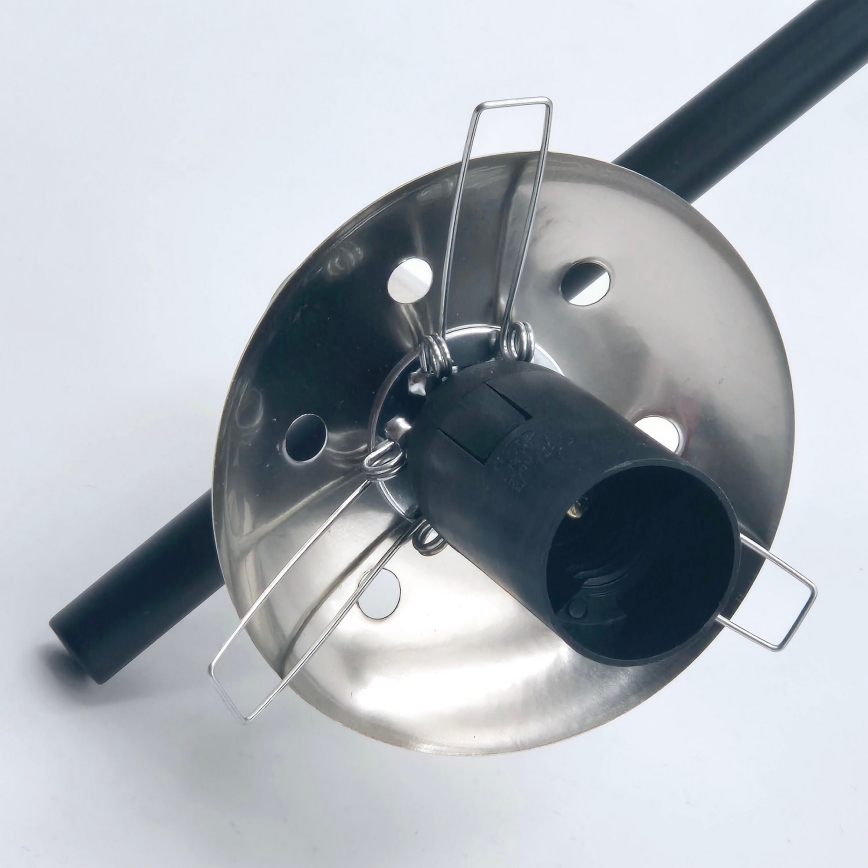 Pendelkrona LILOU 6xE14/5W/230V matt krom/rökig