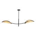 Pendelkrona LOTUS 2xE14/10W/230V svart/beige