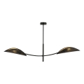 Pendelkrona LOTUS 2xE14/10W/230V svart/guld