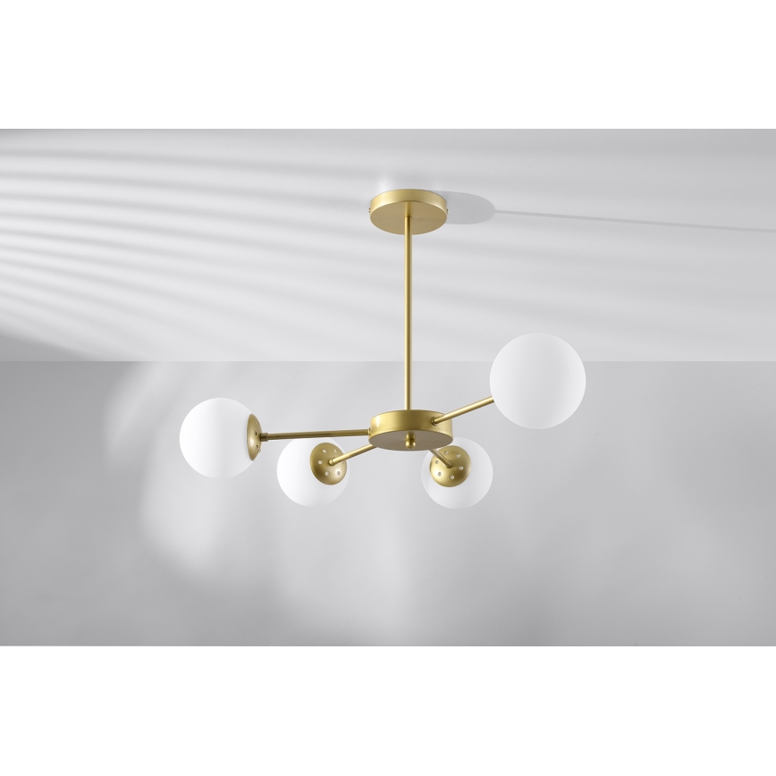 Pendelkrona MATI 4xG9/20W/230V gyllene