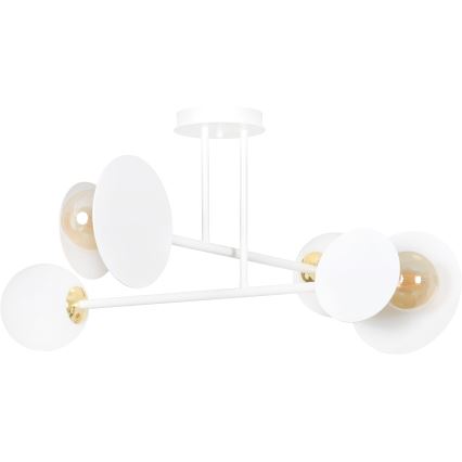 Pendelkrona MINERVA 2xE27/15W + 2xE14/10W/230V vit