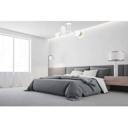 Pendelkrona MINERVA 2xE27/15W + 2xE14/10W/230V vit