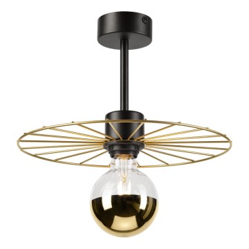 Pendelkrona MONTANA 1xE27/15W/230V diameter 30 cm guld/svart