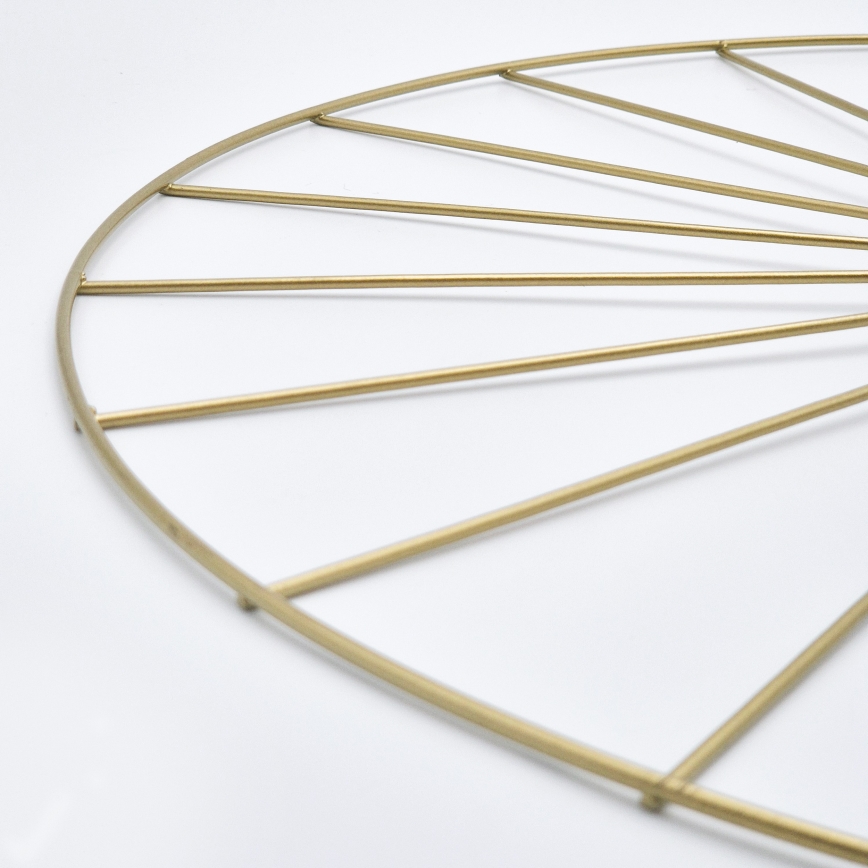 Pendelkrona MONTANA 1xE27/15W/230V diameter 30 cm guld/svart