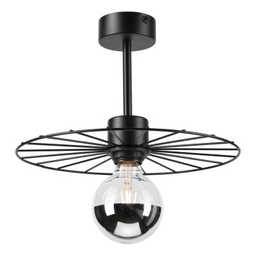 Pendelkrona MONTANA 1xE27/15W/230V diameter 30 cm svart