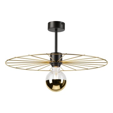 Pendelkrona MONTANA 1xE27/15W/230V diameter 45 cm guld/svart
