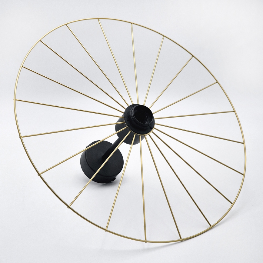 Pendelkrona MONTANA 1xE27/15W/230V diameter 45 cm guld/svart