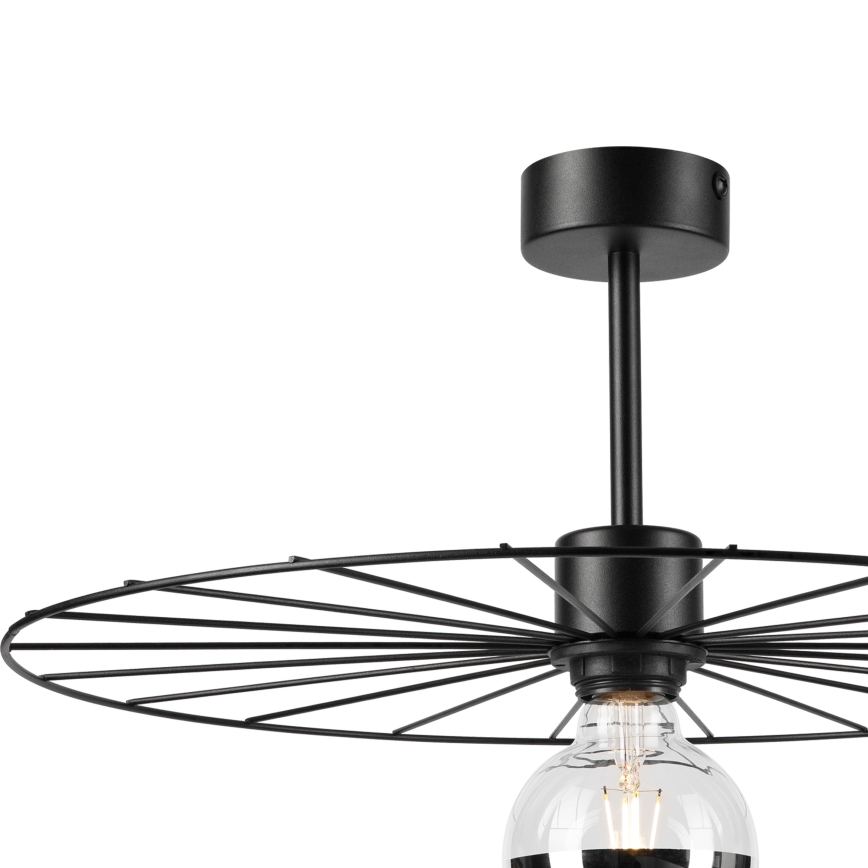 Pendelkrona MONTANA 1xE27/15W/230V diameter 45 cm svart