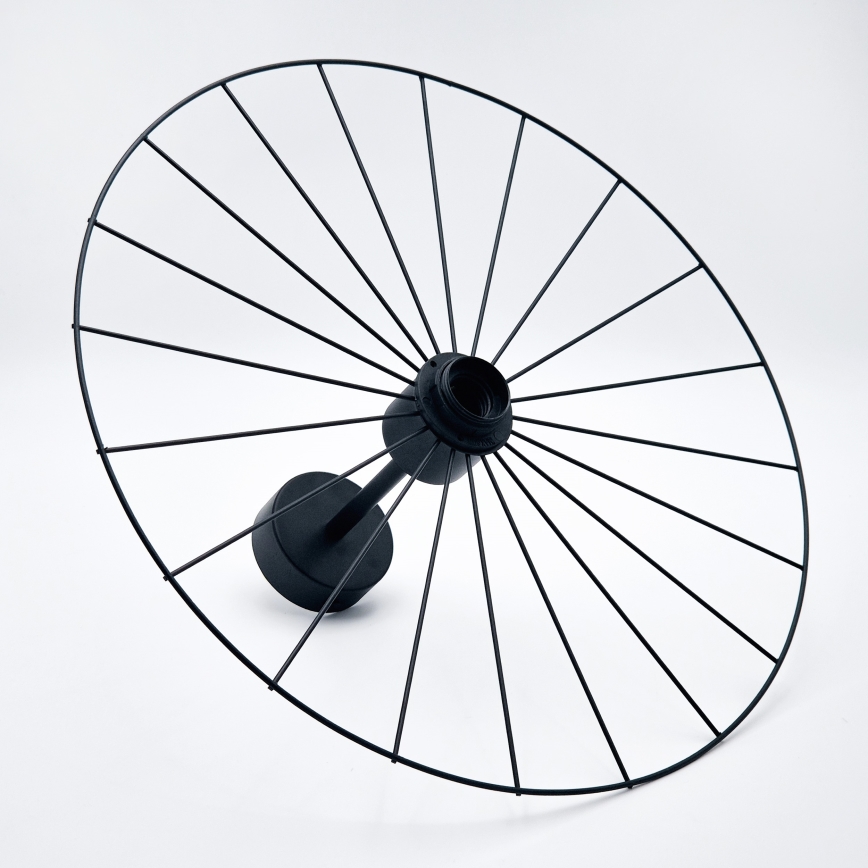 Pendelkrona MONTANA 1xE27/15W/230V diameter 45 cm svart