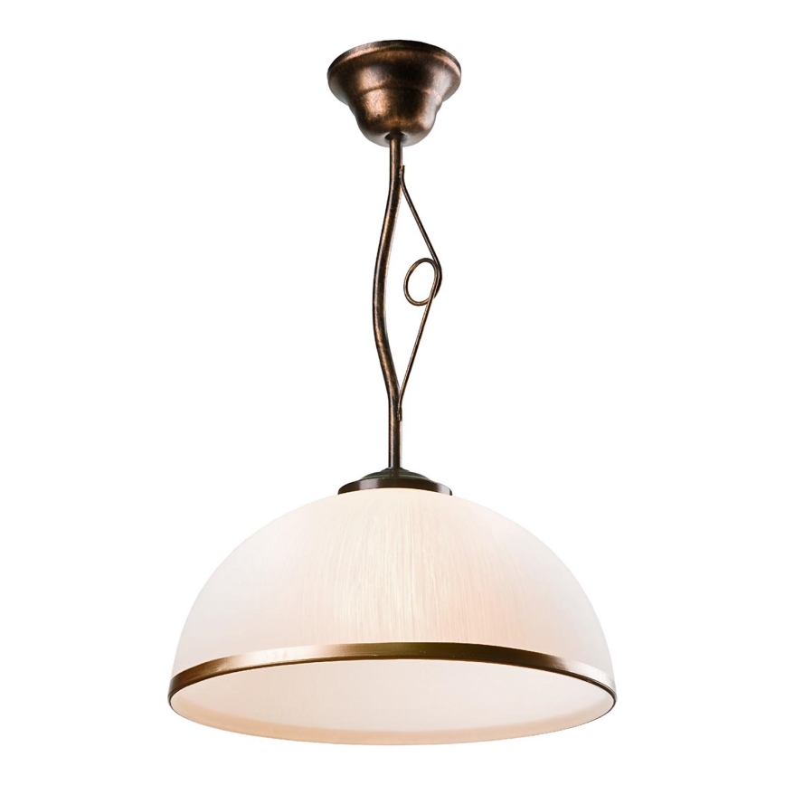 Pendelkrona RETRO 1xE27/60W/230V svart patina