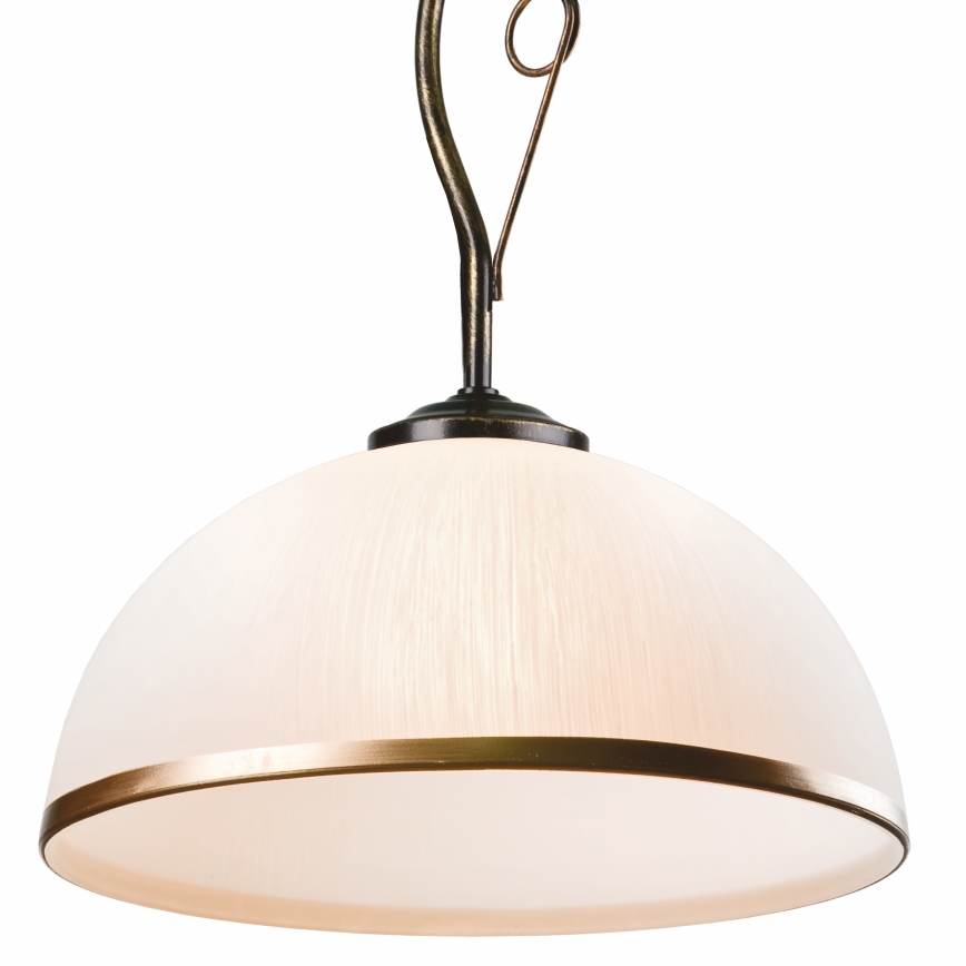 Pendelkrona RETRO 1xE27/60W/230V svart patina