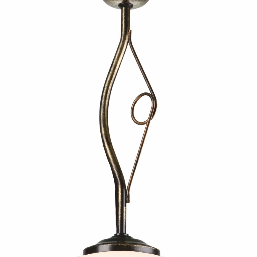 Pendelkrona RETRO 1xE27/60W/230V svart patina