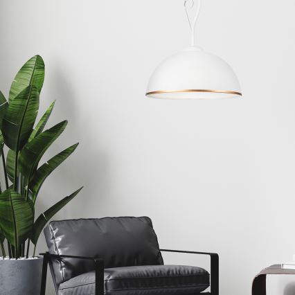 Pendelkrona RETRO II 1xE27/60W/230V vit