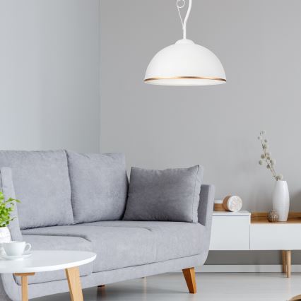 Pendelkrona RETRO II 1xE27/60W/230V vit