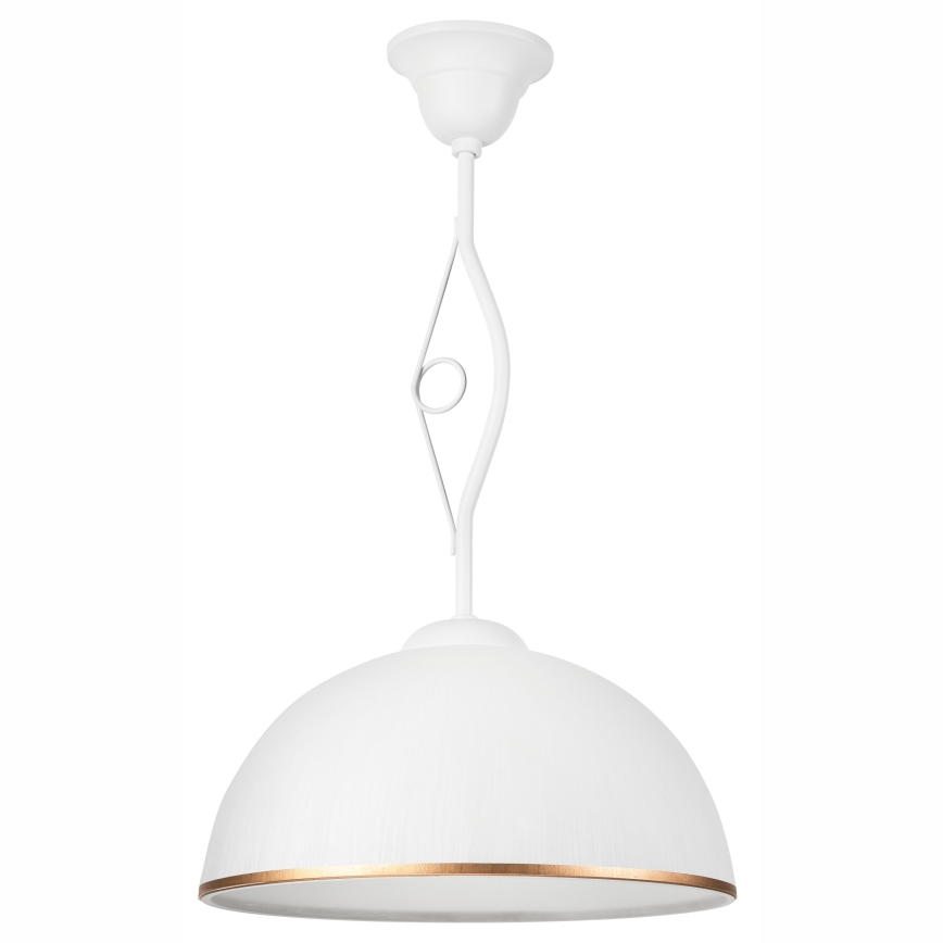 Pendelkrona RETRO II 1xE27/60W/230V vit