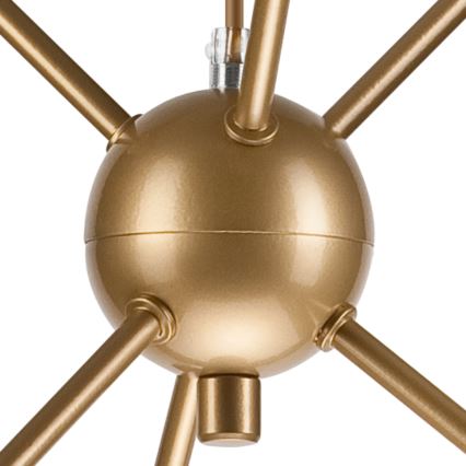 Pendelkrona RUBBY BALL 6xG9/5W/230V guld