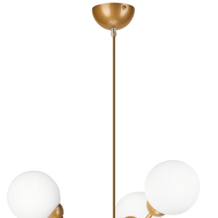 Pendelkrona RUBBY BALL 6xG9/5W/230V guld