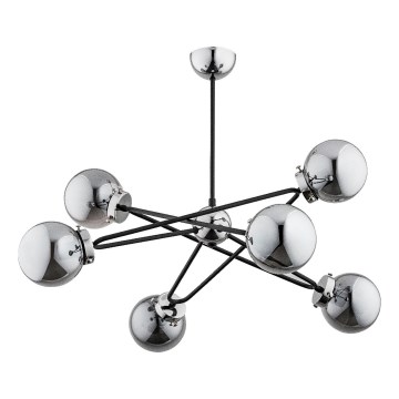 Pendelkrona SAGITO 6xE14/10W/230V skinande krom