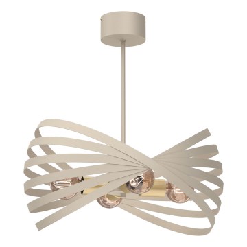 Pendelkrona SPARKLE 4xE27/15W/230V beige