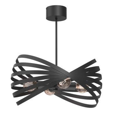 Pendelkrona SPARKLE 4xE27/15W/230V svart