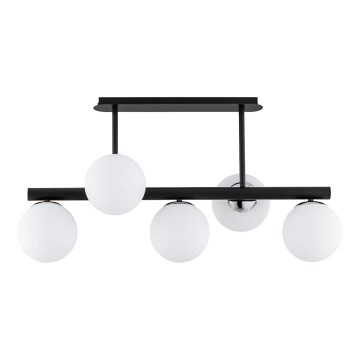 Pendelkrona TUKANE 5xE14/10W/230V svart