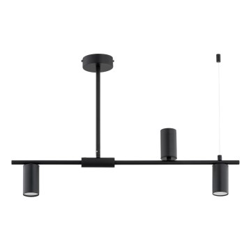 Pendelkrona URANOS 3xGU10/10W/230V svart