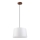 Pendellampa AIDA med kabel 1xE27/60W/230V diam. 35 cm ek/valnöt/vit