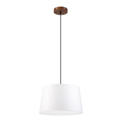 Pendellampa AIDA med kabel 1xE27/60W/230V diam. 35 cm ek/valnöt/vit