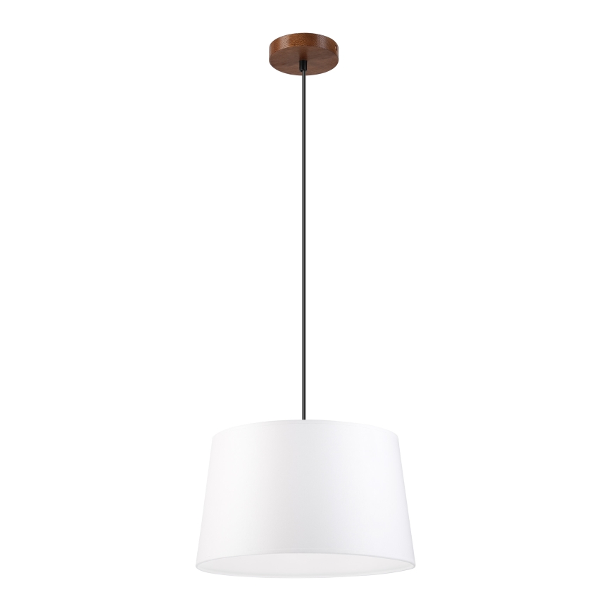 Pendellampa AIDA med kabel 1xE27/60W/230V diam. 35 cm ek/valnöt/vit