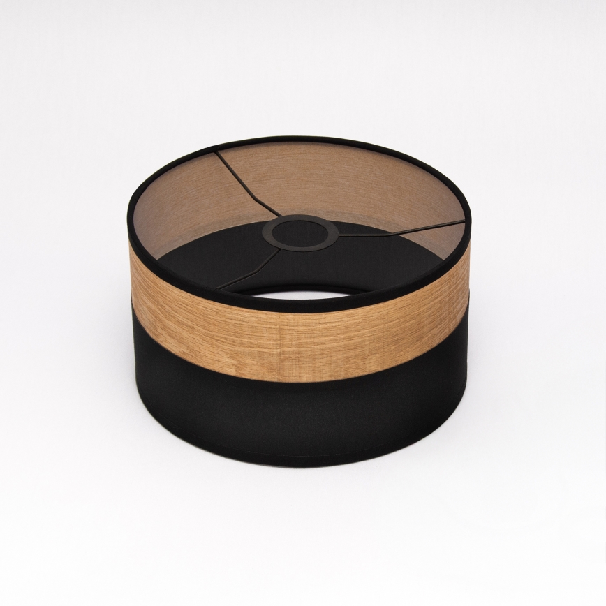 Pendellampa ALBA med sladd 1xE27/15W/230V Ø25 cm svart/brun