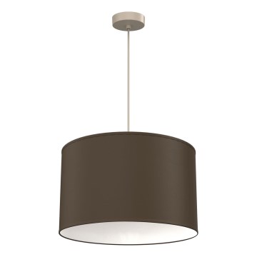 Pendellampa ARDEN 1xE27/15W/230V Ø 40 cm beige/brun