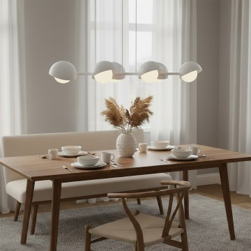 Pendellampa BOOM 6xG9/8W/230V vit