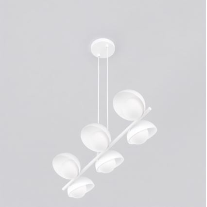 Pendellampa BOOM 6xG9/8W/230V vit