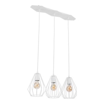 Pendellampa BRYLANT 3xE27/60W/230V vit