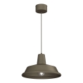 Pendellampa CLASS med sladd 1xE27/15W/230V bronsfärgad