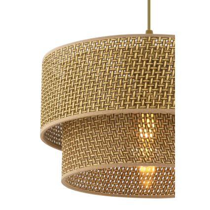 Pendellampa ECHO med kabel 1xE27/60W/230V, brun