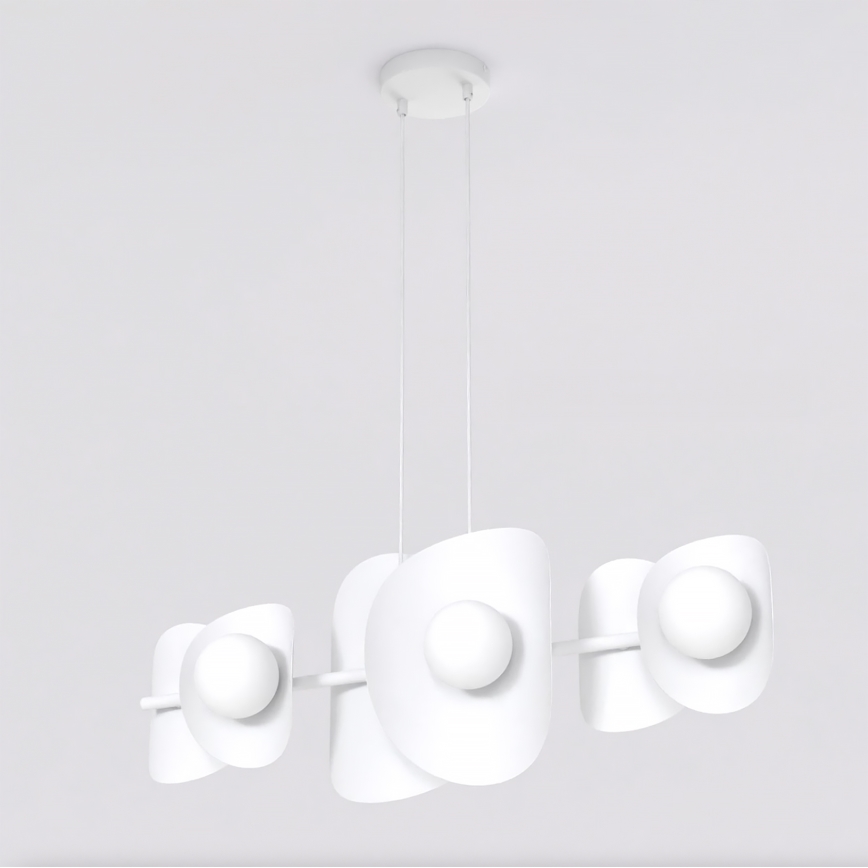 Pendellampa ELEMENTI 6xG9/8W/230V vit